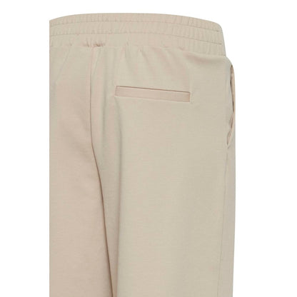 ICHI Beige Recycled Polyethylene Jeans & Pant