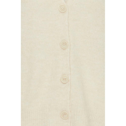 ICHI Beige Acrylic Cardigan