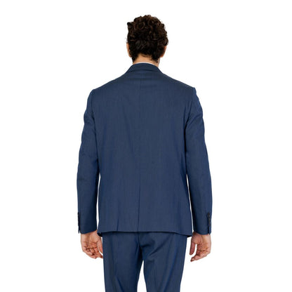 Antony Morato Blue Polyester Suit