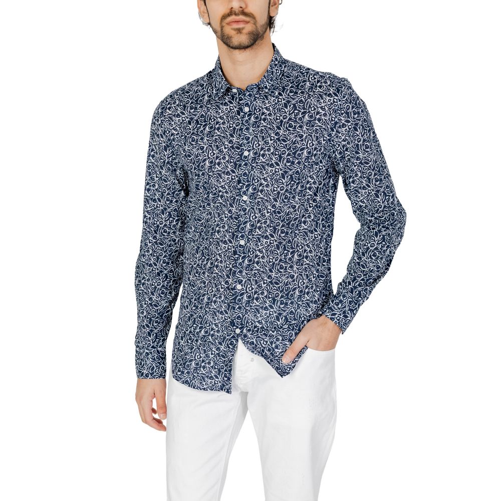 Antony Morato Blue Cotton Shirt