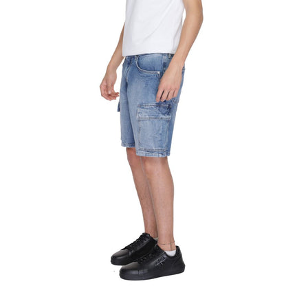 Antony Morato Blue Cotton Short