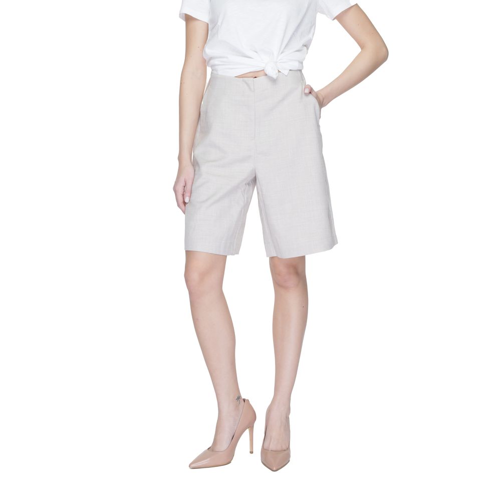 Vero Moda Gray Polyester Short