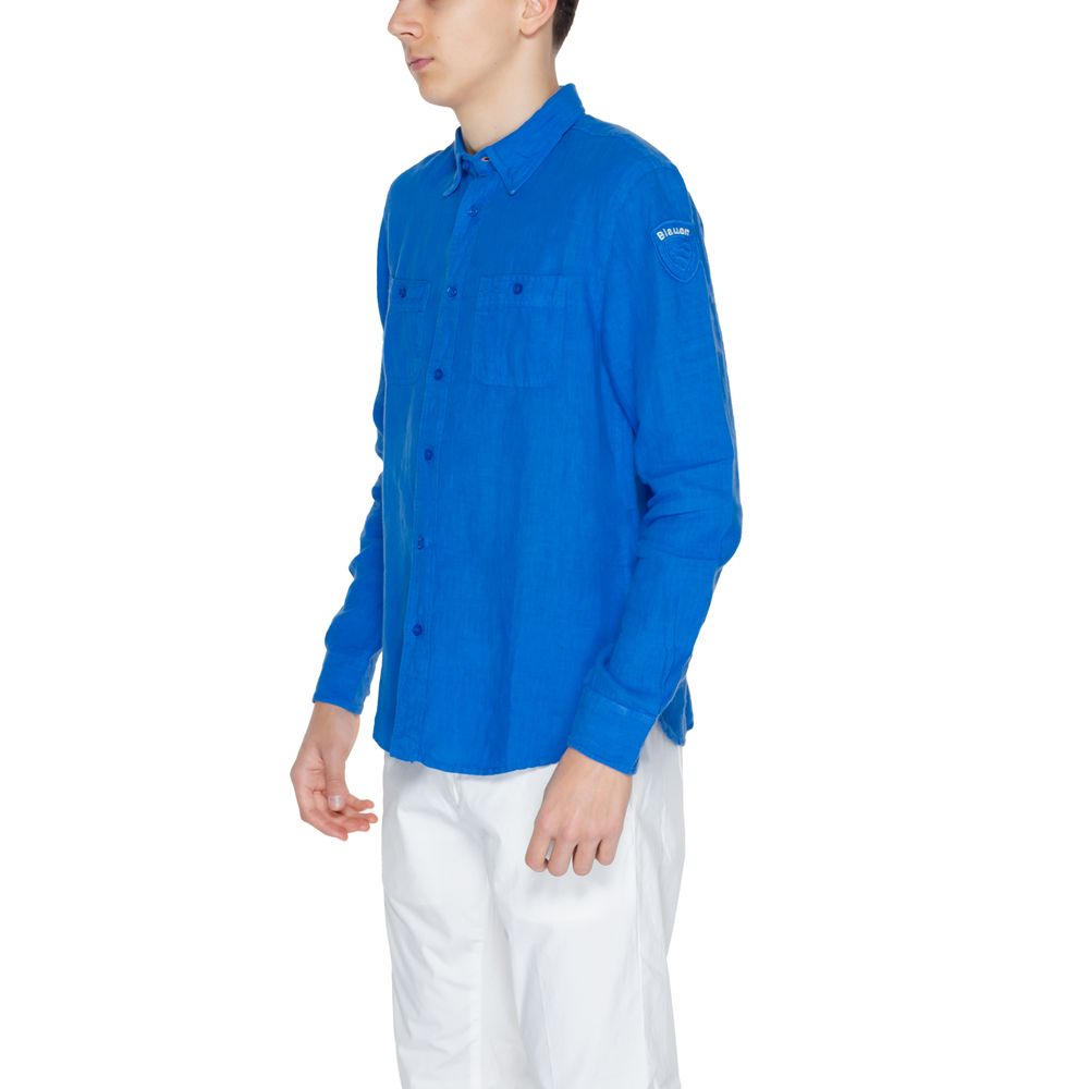 Blauer Blue Linen Shirt