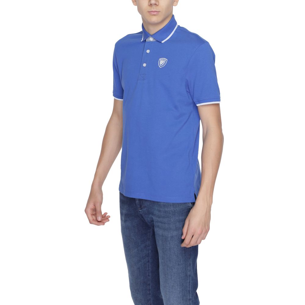 Blauer Blue Cotton Polo Shirt