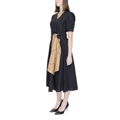 Alviero Martini Prima Classe Black Cotton Dress