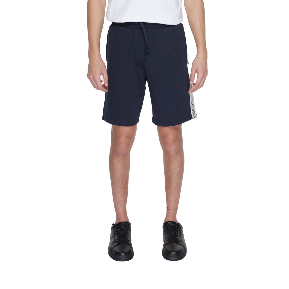 Emporio Armani Underwear Blue Cotton Short