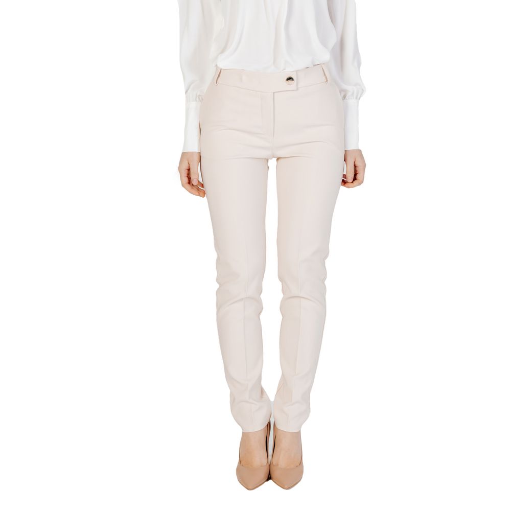 Rinascimento Beige Polyester Jeans & Pant