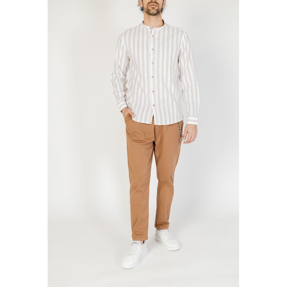 Hamaki-Ho Beige Linen Shirt