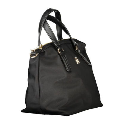 Tommy Hilfiger Black Polyester Handbag