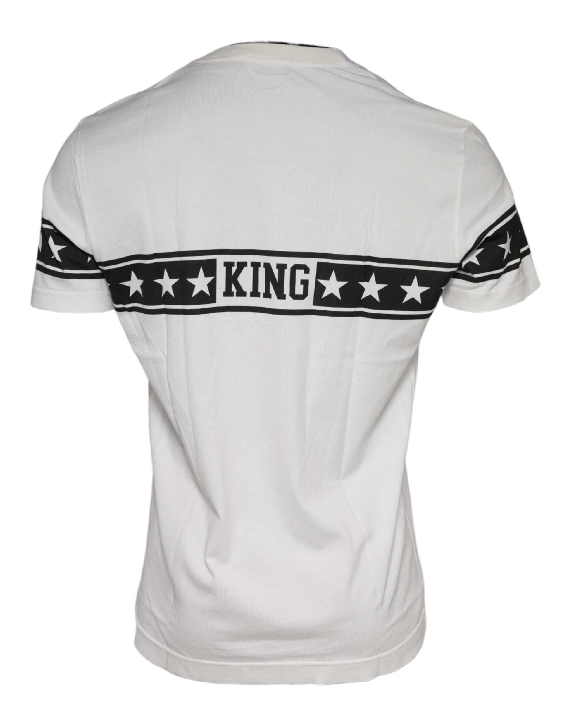 Dolce & Gabbana White DG Stars Print Cotton T-shirt