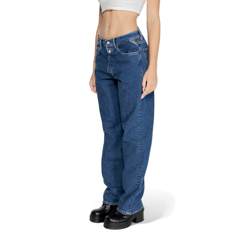 Replay Blue Cotton Jeans & Pant