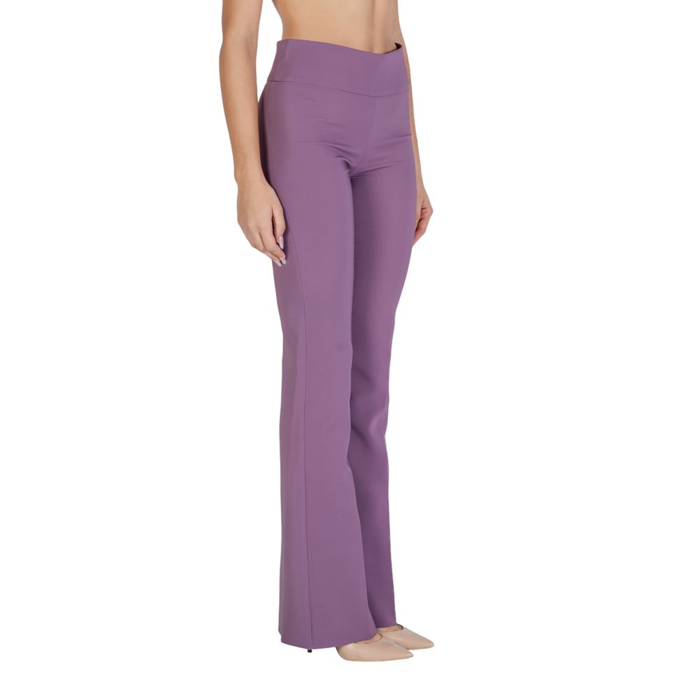 Sandro Ferrone Purple Polyester Jeans & Pant