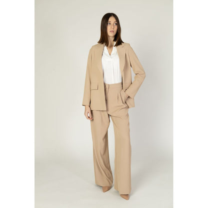 Sandro Ferrone Beige Polyester Suits & Blazer