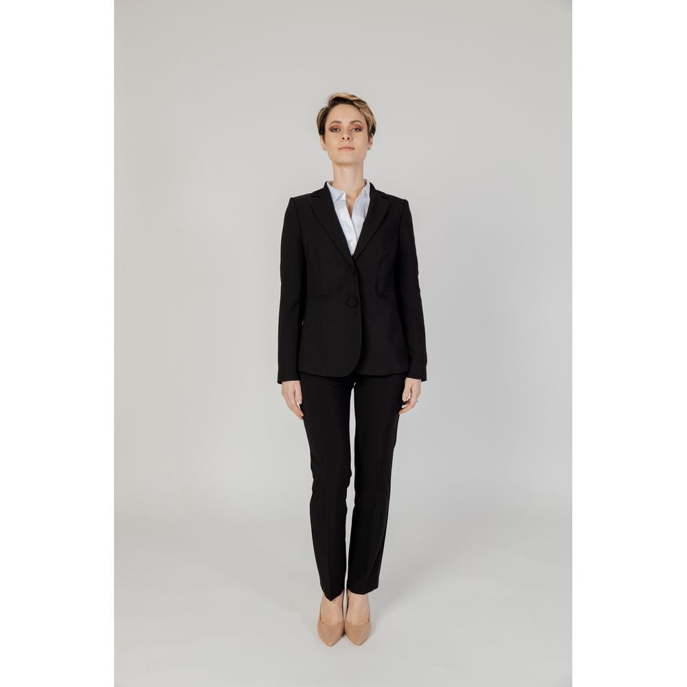 Sandro Ferrone Black Polyester Jeans & Pant