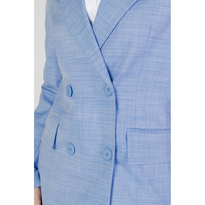 Sandro Ferrone Blue Viscose Suits & Blazer