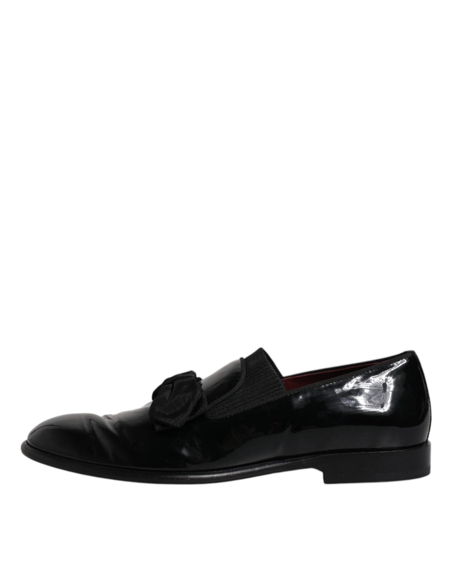 Dolce & Gabbana Black Leather Loafers Men Formal Dress Shoes