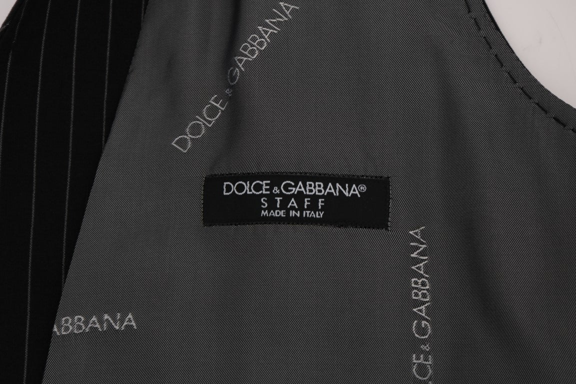 Dolce & Gabbana Sleek Striped Waistcoat Vest Dolce & Gabbana