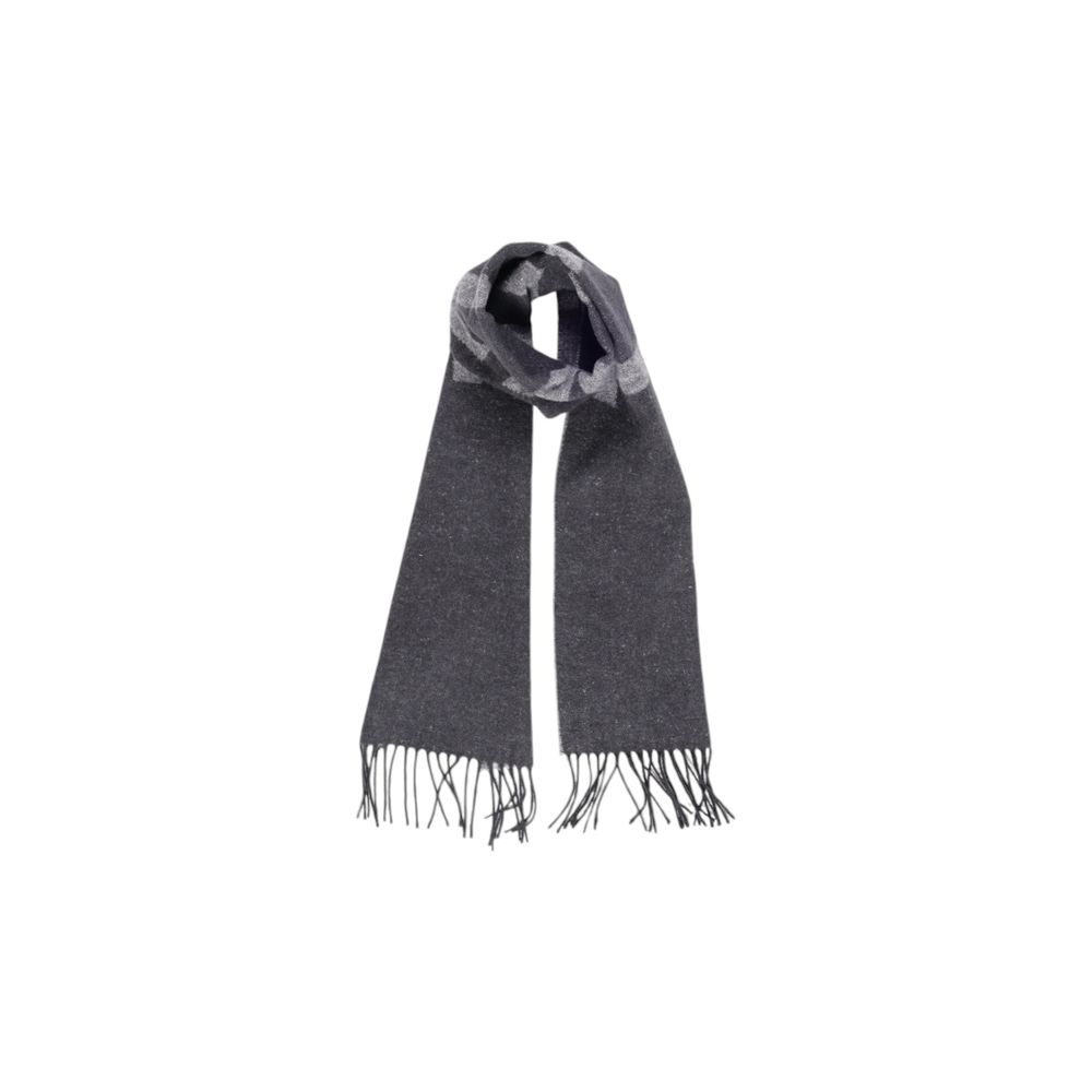 Alviero Martini Prima Classe Black Cotton Scarf