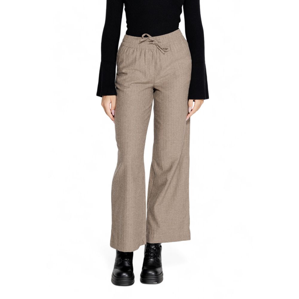 Jacqueline De Yong Brown Cotton Jeans & Pant