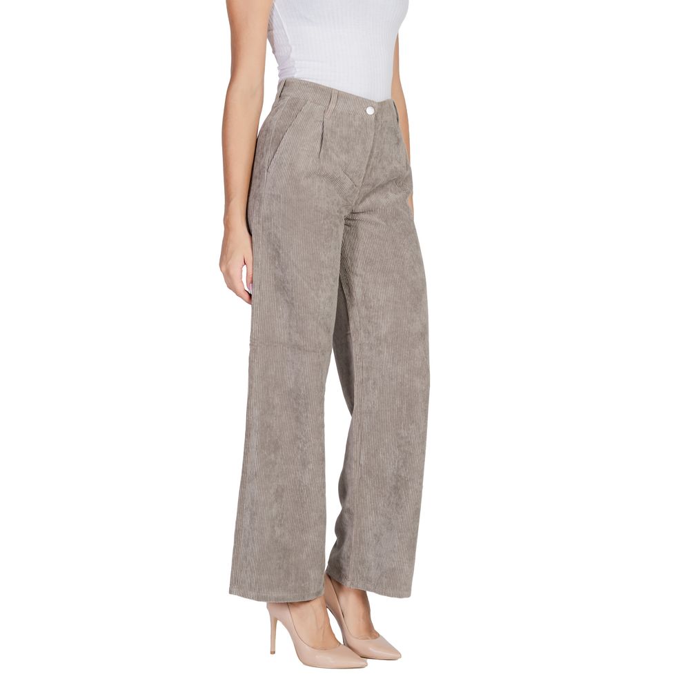 Jacqueline De Yong Beige Polyester Jeans & Pant