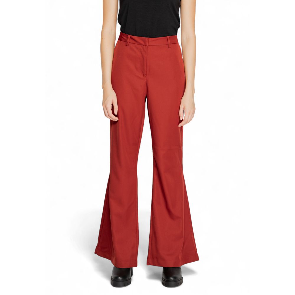 Vero Moda Red Polyester Jeans & Pant