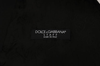 Dolce & Gabbana Sleek Black Single-Breasted Waistcoat Dolce & Gabbana