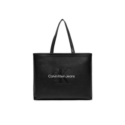 Calvin Klein Jeans Black Polyethylene Handbag