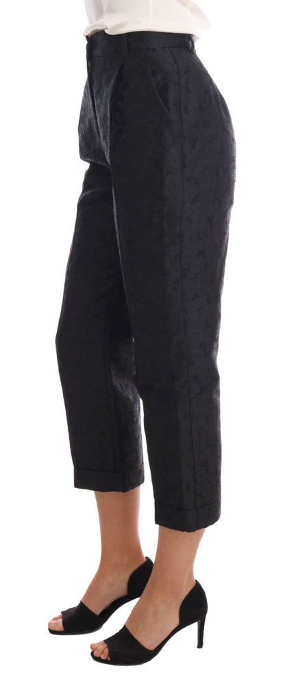 Dolce & Gabbana Elegant High Waist Capri Dress Pants Dolce & Gabbana