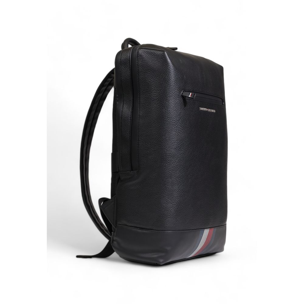 Tommy Hilfiger Black Polyethylene Backpack