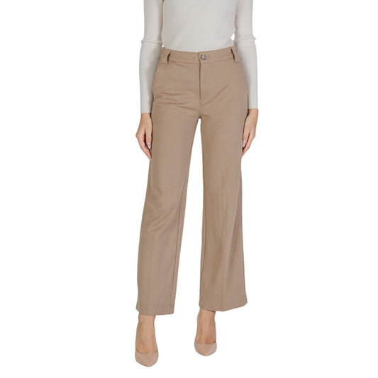 Street One Beige Viscose Jeans & Pant