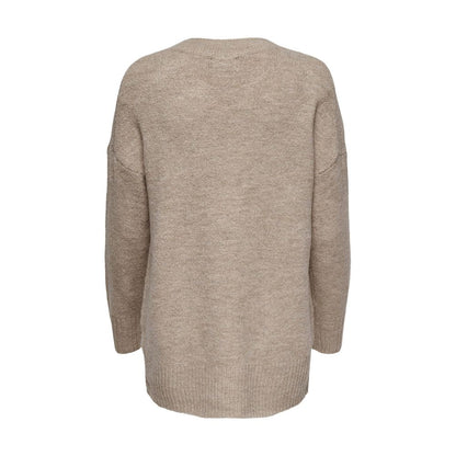 Only Beige Acrylic Sweater