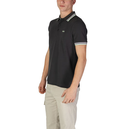 Hugo Boss Gray Cotton Polo Shirt