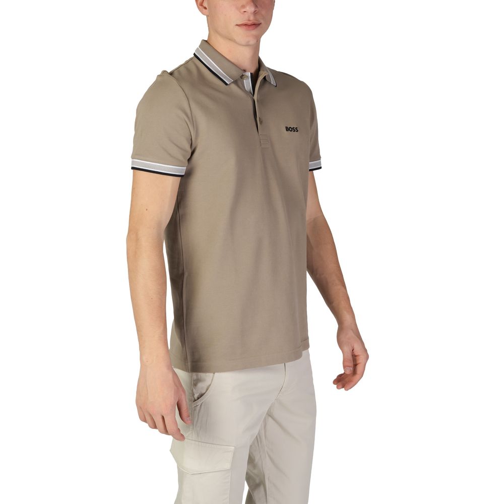 Hugo Boss Gray Cotton Polo Shirt