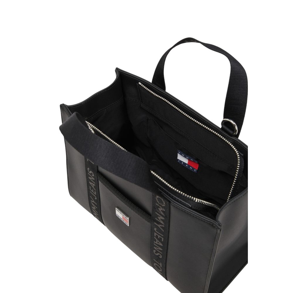 Tommy Hilfiger Jeans Black Polyethylene Handbag