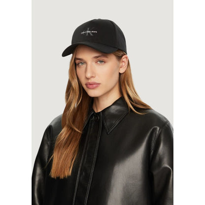 Calvin Klein Jeans Black Recycled Polyester Hat