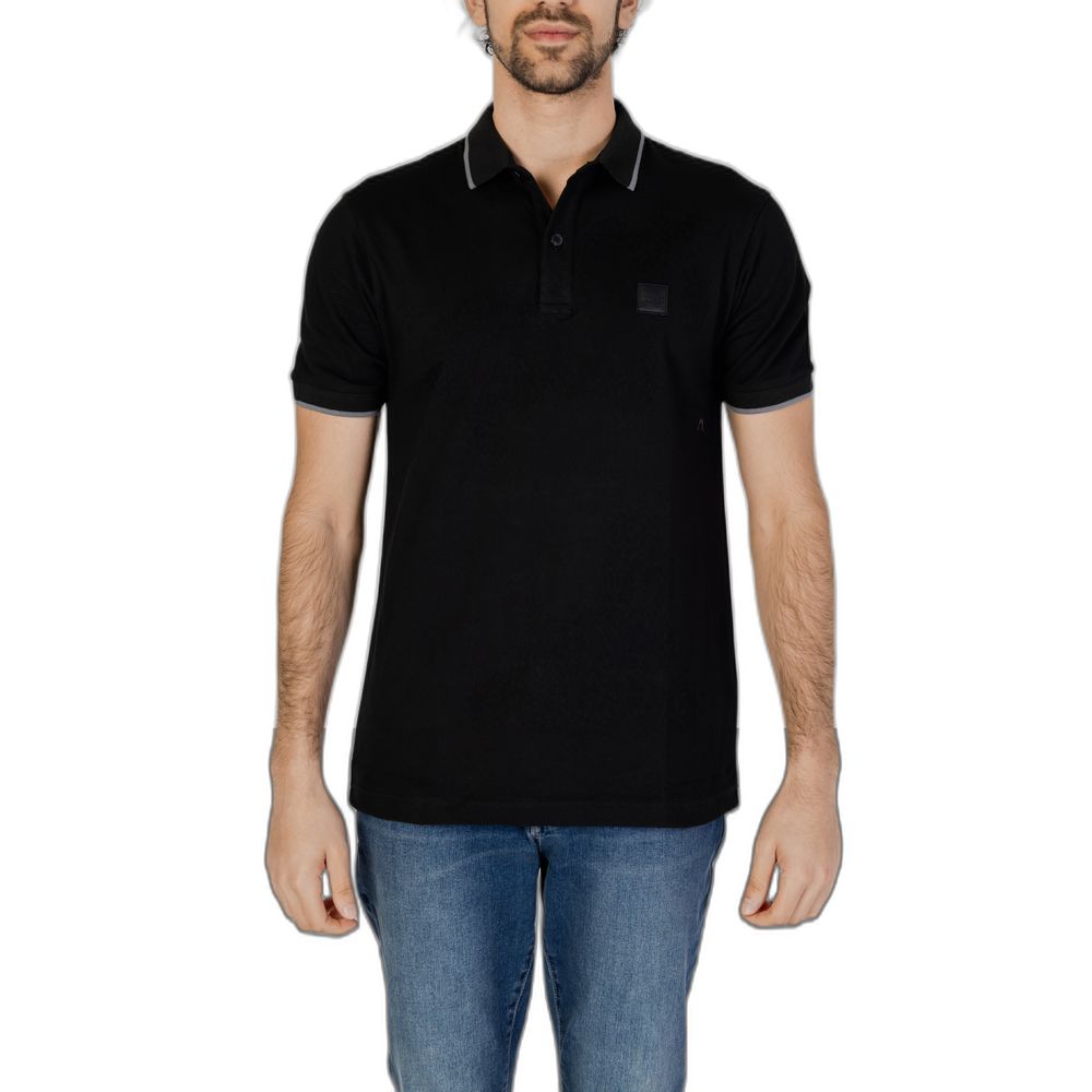 Hugo Boss Black Cotton Polo Shirt