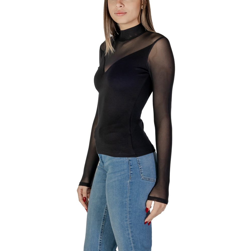 Morgan De Toi Black Polyamide Tops & T-Shirt