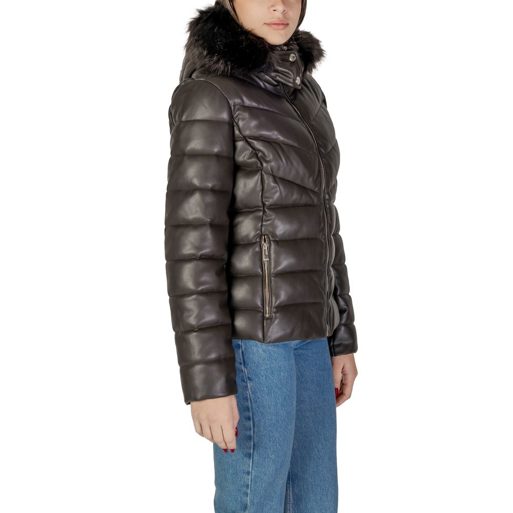 Morgan De Toi Brown Polyethylene Jackets & Coat