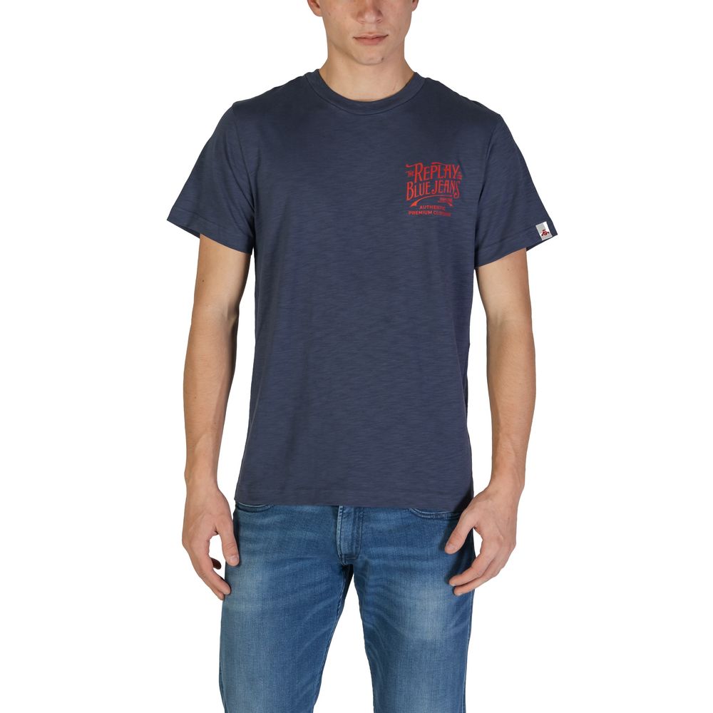 Replay Blue Cotton T-Shirt