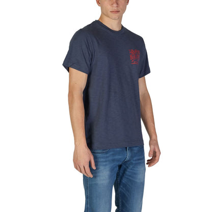 Replay Blue Cotton T-Shirt