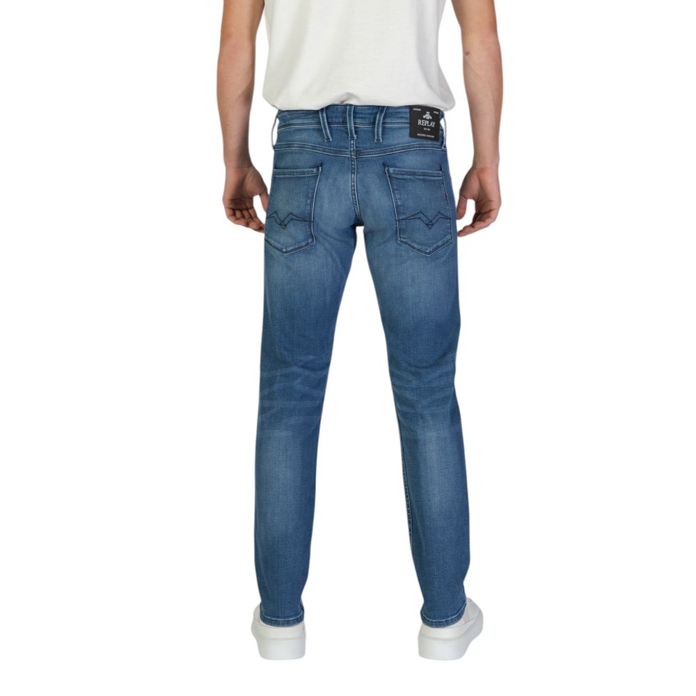 Replay Blue Cotton Jeans & Pant