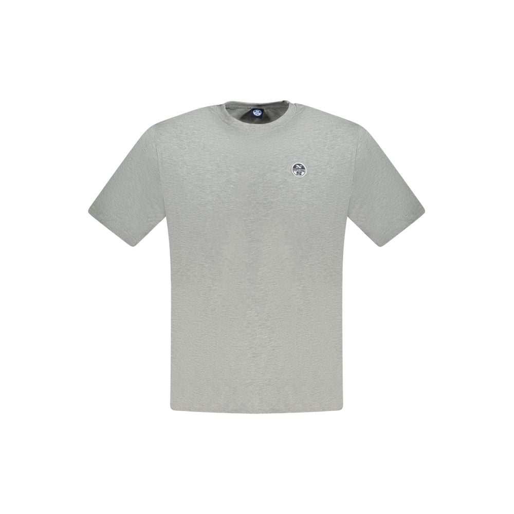 North Sails Gray Cotton T-Shirt