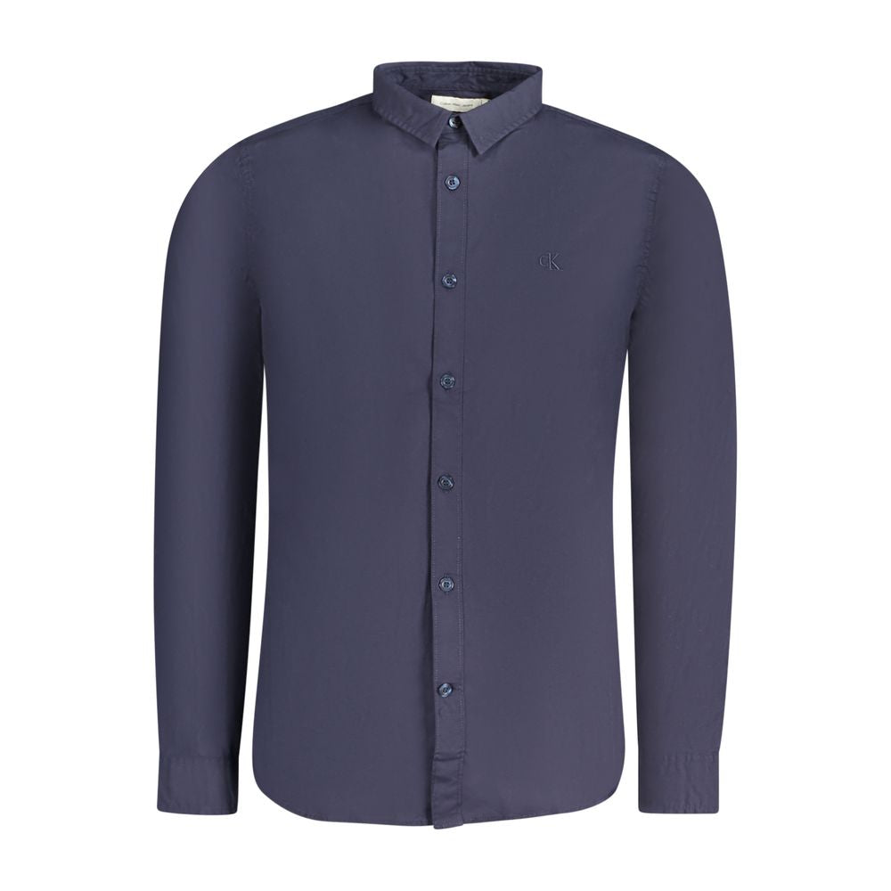 Calvin Klein Blue Cotton Shirt