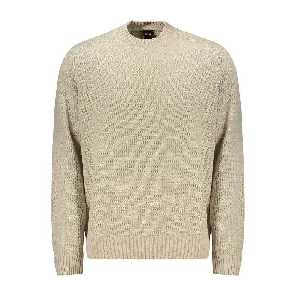 Hugo Boss Beige Cotton Sweater