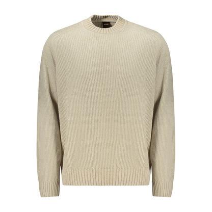 Hugo Boss Beige Cotton Sweater