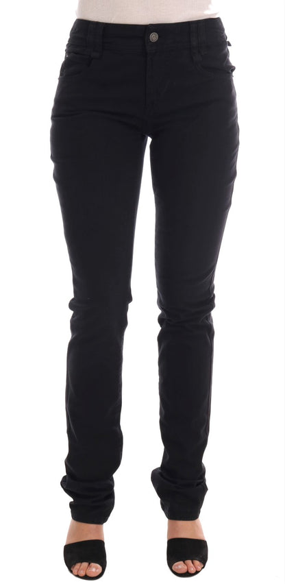 John Galliano Chic Black Regular Fit Denim Jeans John Galliano