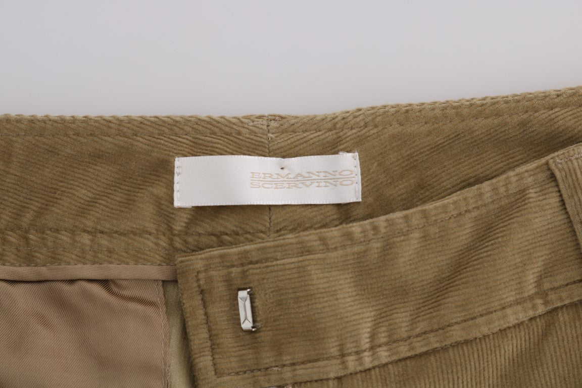 Ermanno Scervino Chic Beige Casual Pants for Sophisticated Style Ermanno Scervino