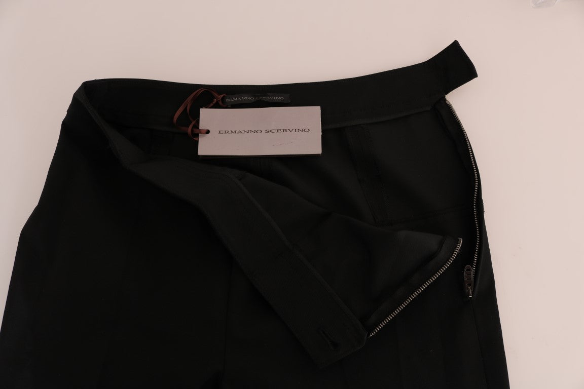 Ermanno Scervino Sleek Black Stirrup Leggings Ermanno Scervino