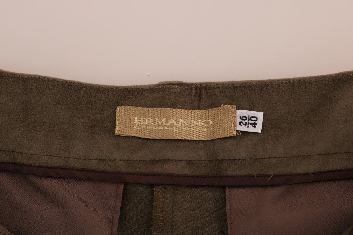 Ermanno Scervino Chic Brown Bermuda Elegance Ermanno Scervino