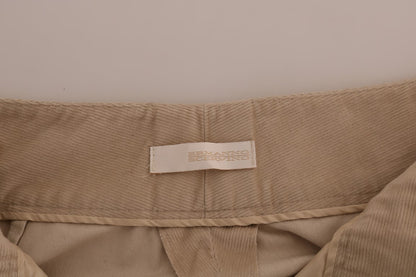 Ermanno Scervino Chic Beige Bootcut Flared Pants Ermanno Scervino